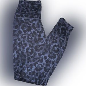 Sunset Blue Cheetah High Rise Leggings